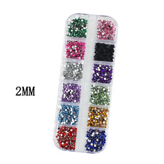 Box Nail Art Flat Back Crystal Rhinestone